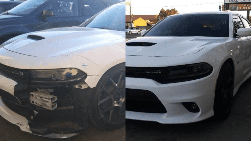 Before & After Collision Repair By Dynasty Collision In Phoenix Arizona