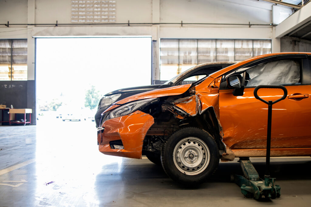 Car Body Repair In Progress